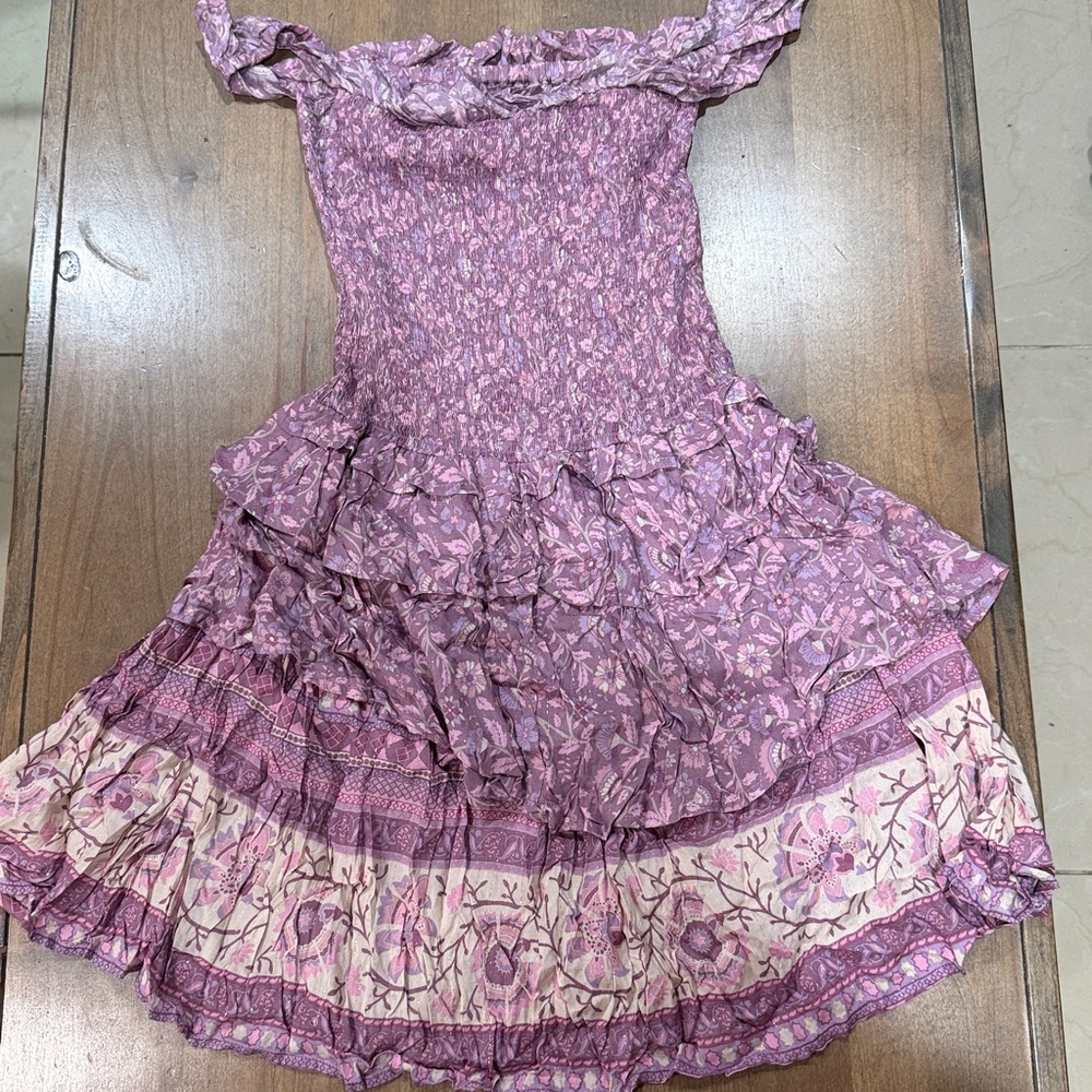 Floral Off-Shoulder Ruffle Dress - Picture 5 of 5